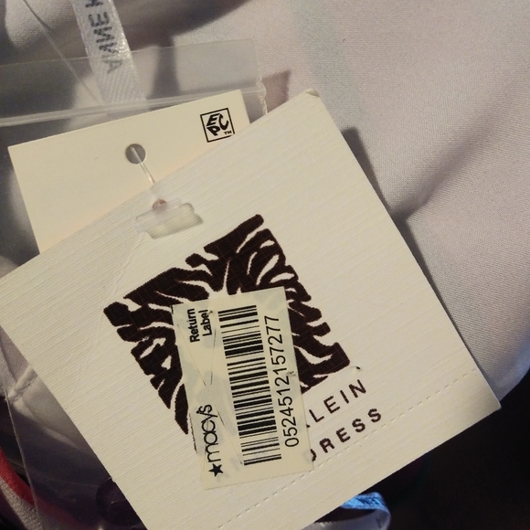 NWT Anne Klein Striped Sheer Orchid Dress Combo - Picture 4 of 6